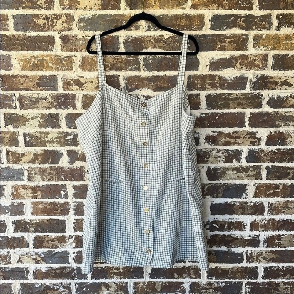 J.Crew Claudia Mini Dress In Linen Plaid